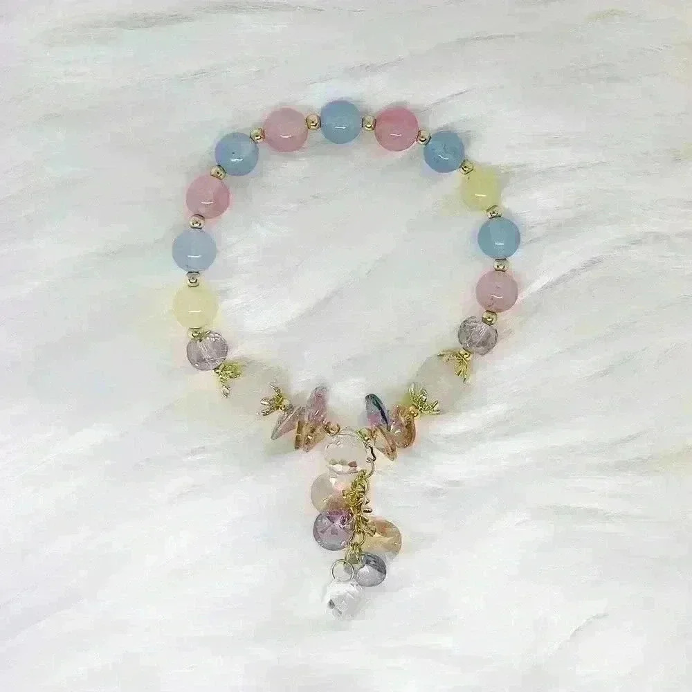 Flower Charm Crystal Bracelet - Picture 4 of 10
